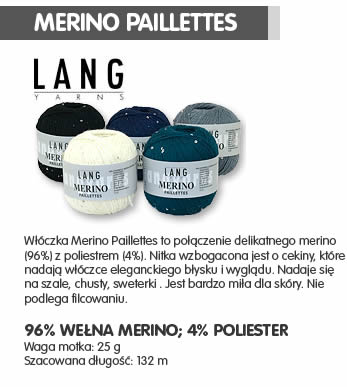 WŁÓCZKA MERINO PAILLETTES